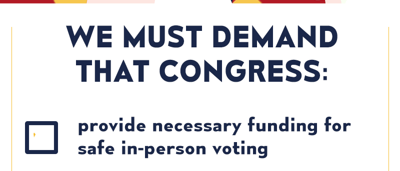 All Americans must be able to cast their vote without risking their health or the health of their loved ones this year.