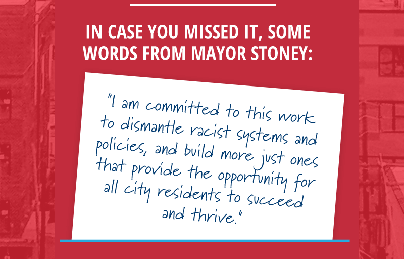 Read Mayor Stoney's words